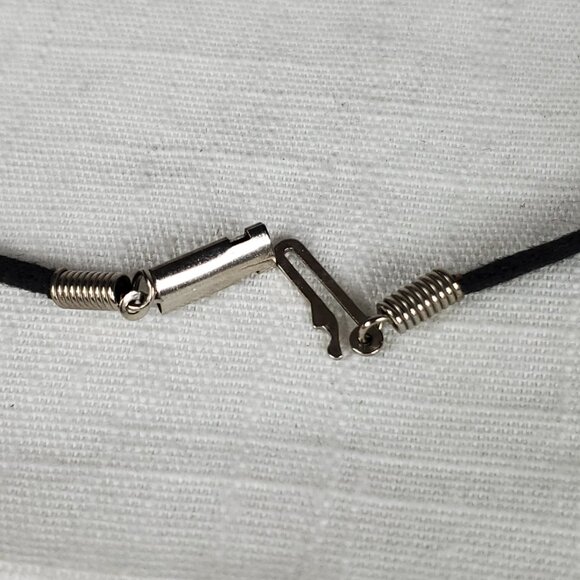 Vintage Marcie USA Pewter Christ is Born Large Heart Pendant Necklace - Picture 9 of 12